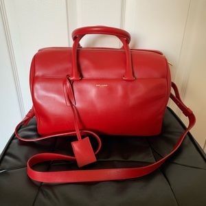 YSL Saint Laurent 6HR Duffle Red